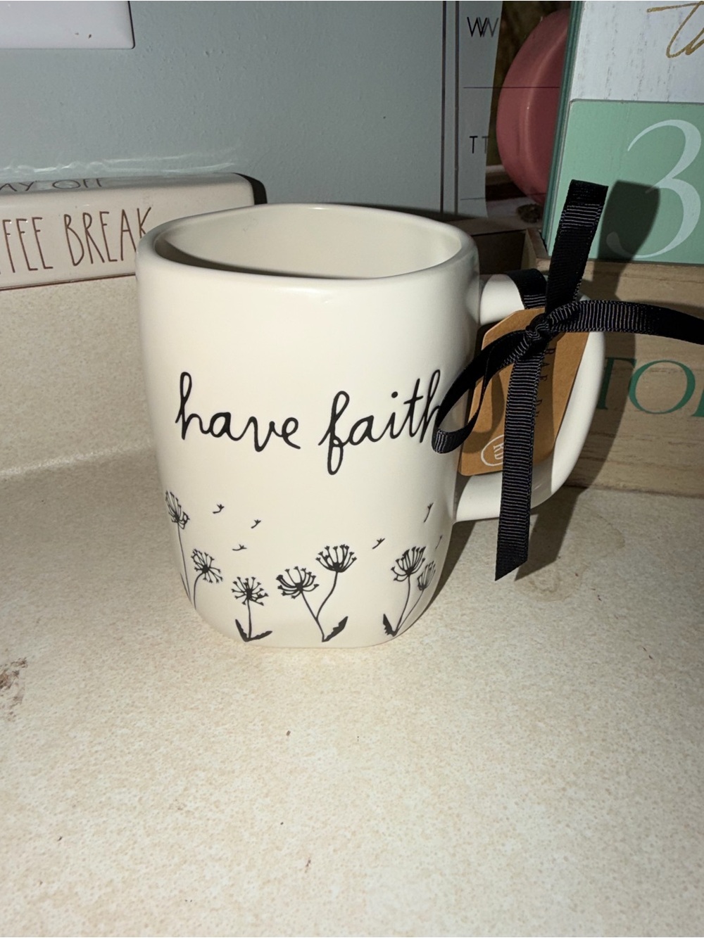 Rae dunn have faith mug